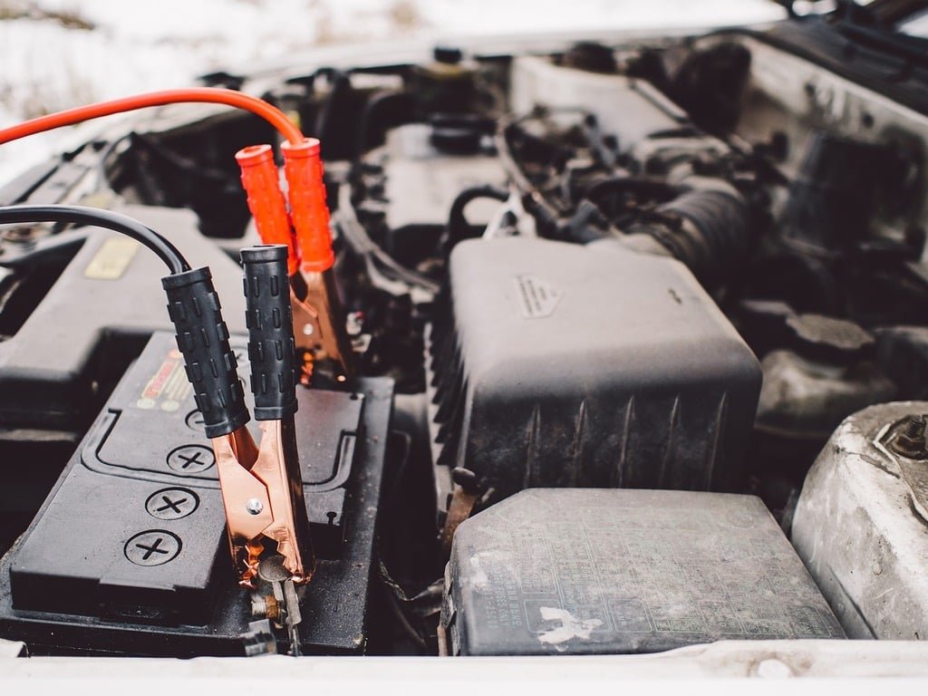 jumping car battery
