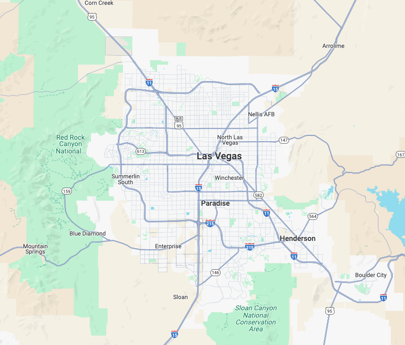 Service Area map